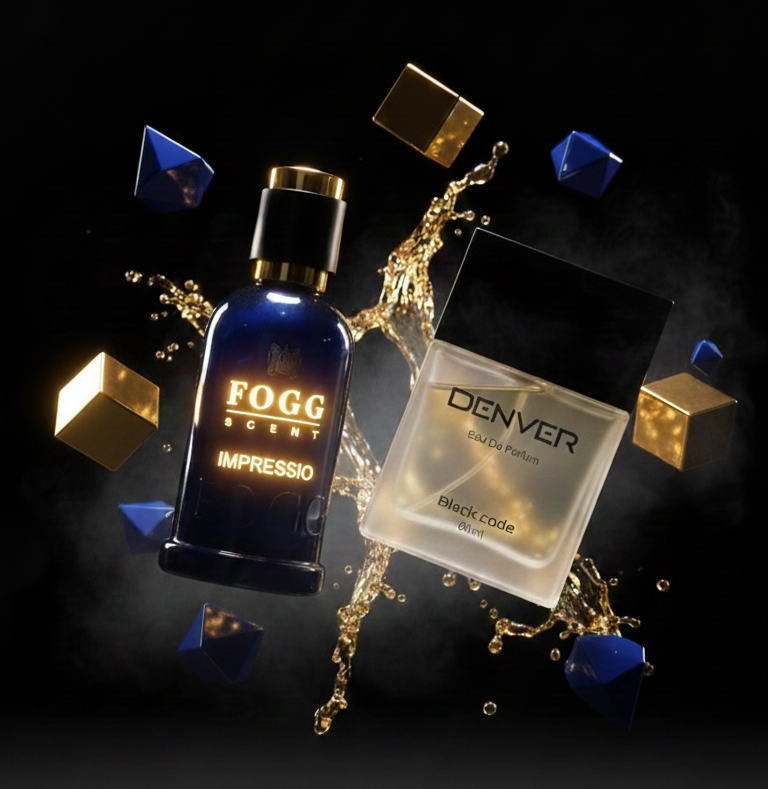 TWO SETS OF Denver and Fogg perfumes