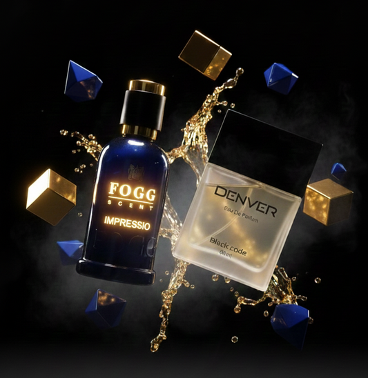 TWO SETS OF Denver and Fogg perfumes